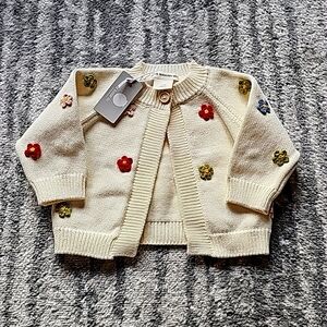 The Blueberry Hill flower cardigan